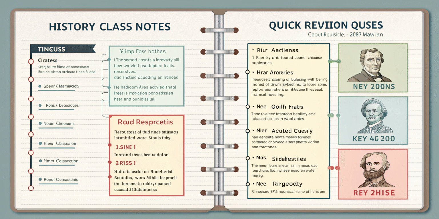 History Class Notes for Quick Revision: Timelines, Key Events &amp; Important Personalities ...